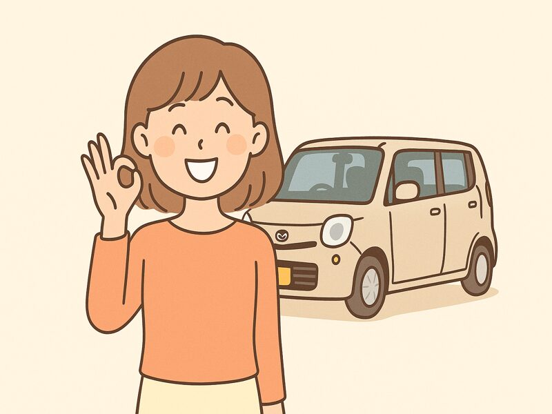 状態をしっかり把握して安心して車選びが出来た女性。