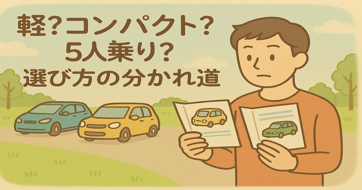 軽？コンパクト？5人乗り？選び方の分かれ道_アイキャッチ