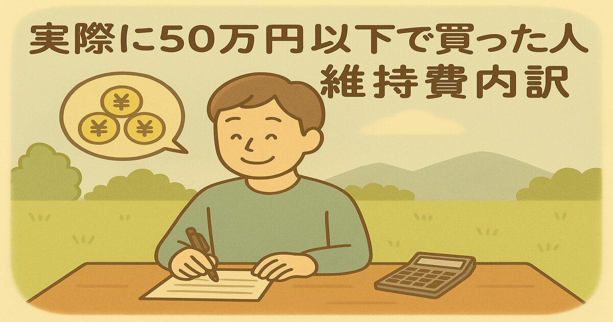実際に50万円以下で買った人の維持費内訳_アイキャッチ