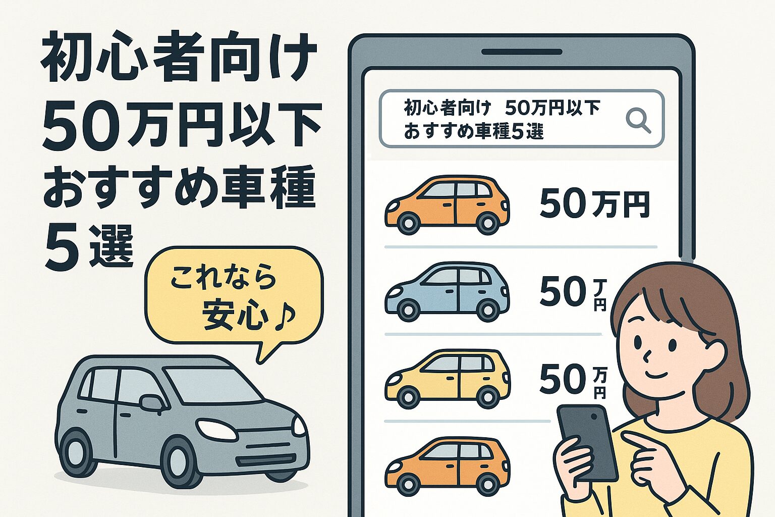 初心者向けおすすめ車種5選_アイキャッチ