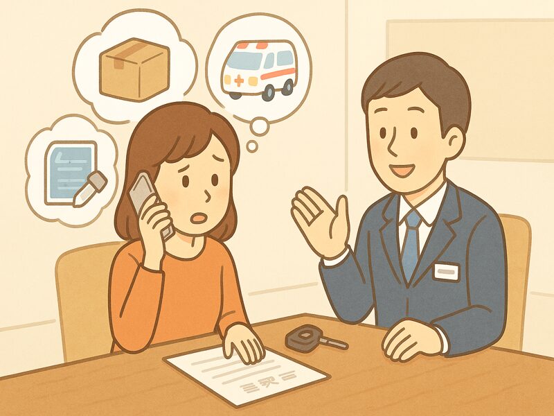 やむを得ない事情があるときは、まず販売店に相談してみよう
