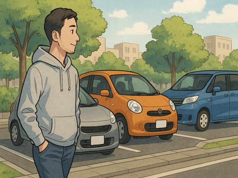 街中で車を見かける。
羨ましくもあり、どこか他人事。
でも自分にも車が欲しい気持ちが芽生えてきた。