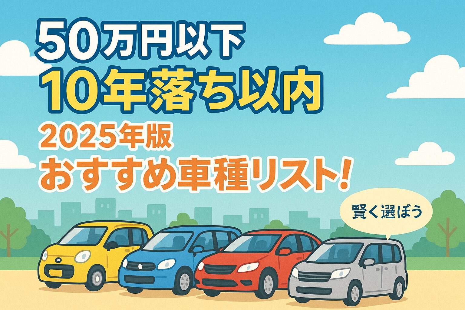 50万円以下で10年落ち以内のおすすめリスト_アイキャッチ
