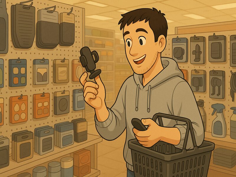 ソニカの使い勝手を良くするためアクセサリーを探している。