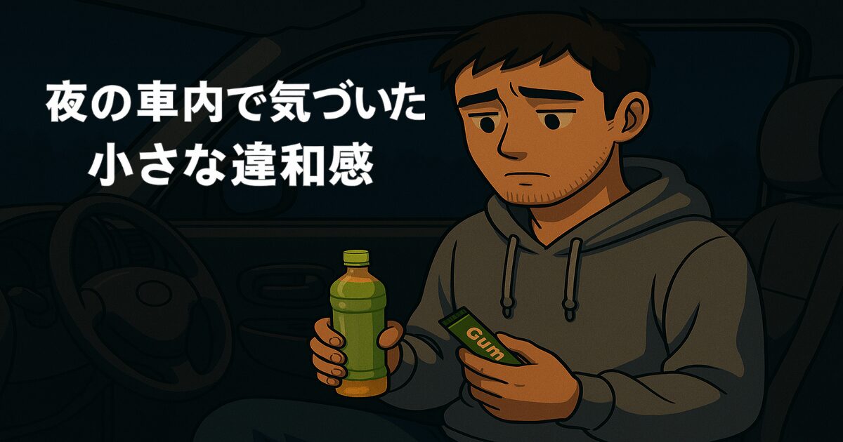 『ソニカの人』第3話｜夜の車内で気づいた、小さな違和感_アイキャッチ
